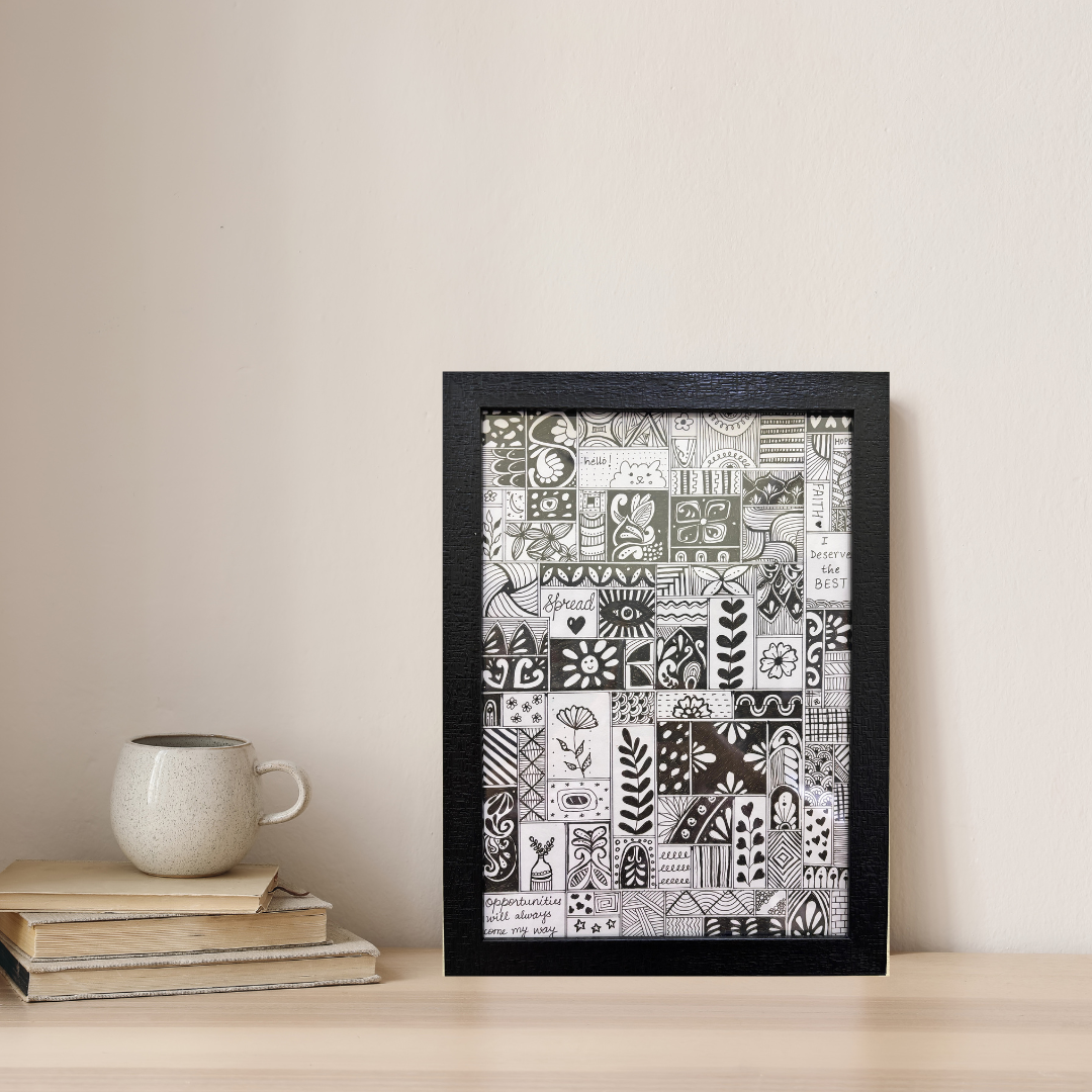 Divine Geometry Mandala Handmade (A4 Size)