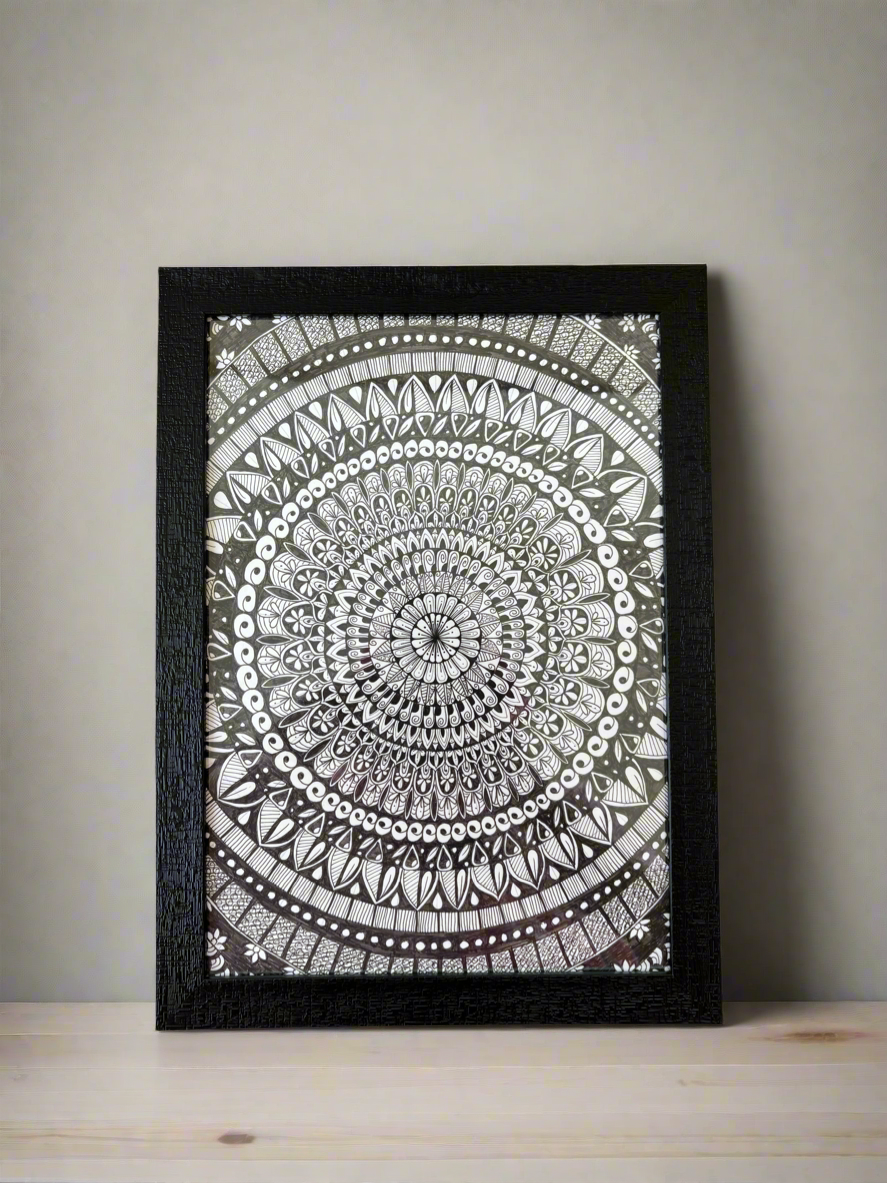 Infinite Calm Mandala Handmade (A4 Size)