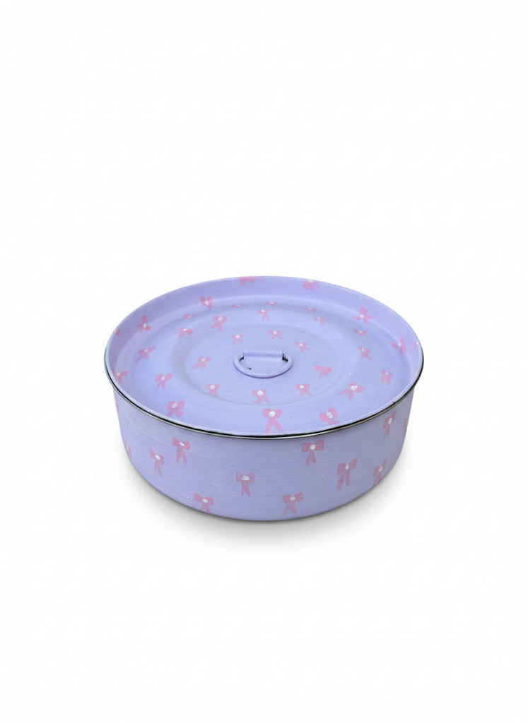 Handpainted Bow Spice Box