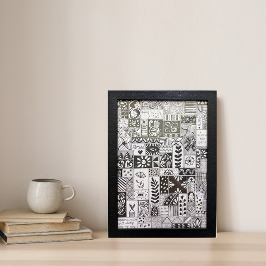 Divine Geometry Mandala Handmade (A4 Size)