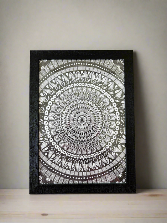 Infinite Calm Mandala Handmade (A4 Size)